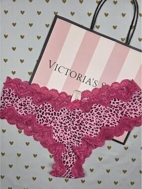 Sexy Little Things Sastin Lace NEW Nwt LARGE Leopard Cheetah Cheeky Panties